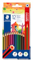 Noris® colour Buntstift, ca. 3 mm, Buntstiftetui 12 St. + 1 Bleistift gratis