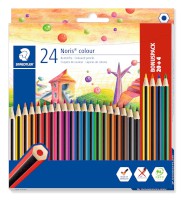 Noris® colour Buntstift, ca. 3 mm, Kartonetui mit 20+4 Stück