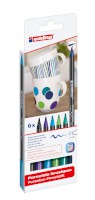 Porzellan-Pinselstift edding 4200 "Cool Colour" in 6er Packung