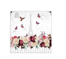 Serviette "Romantic Paris" 33 x 33 cm 20er Packung